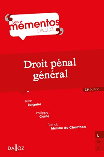 Droit pénal général (Mémentos) (French Edition)